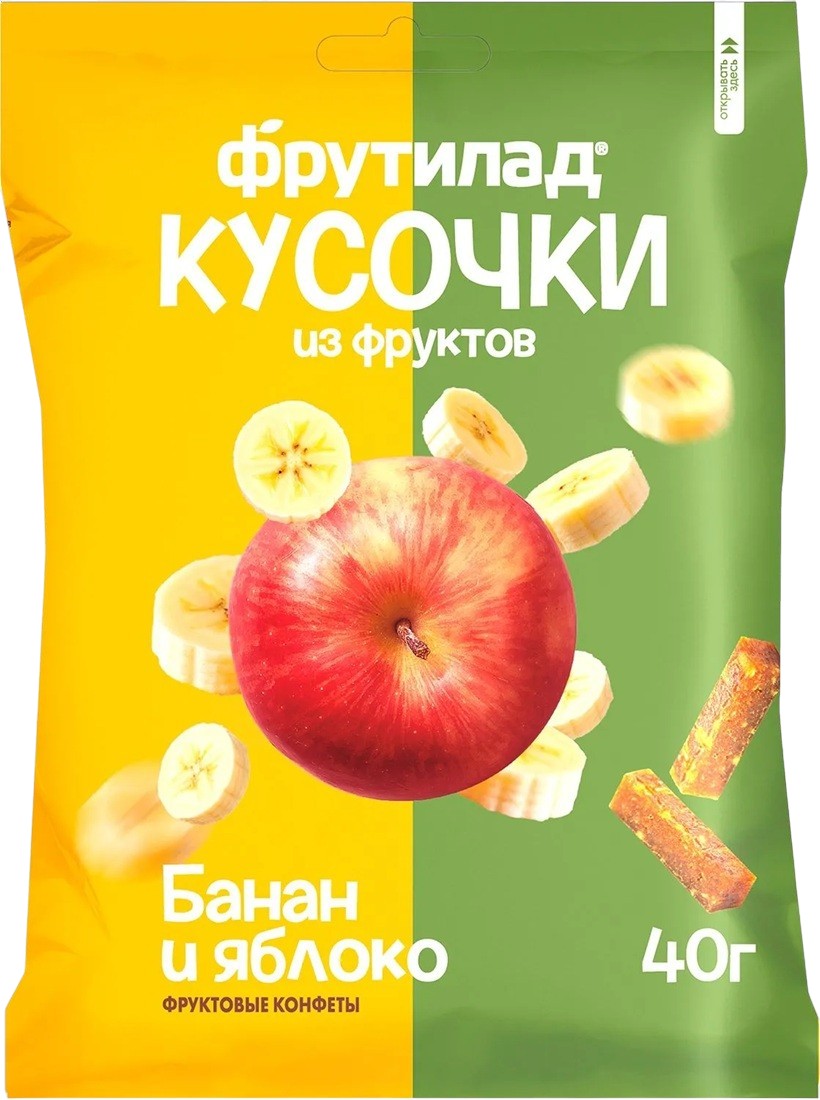 Фруктовые кусочки «Банан и Яблоко» | Фрутилад