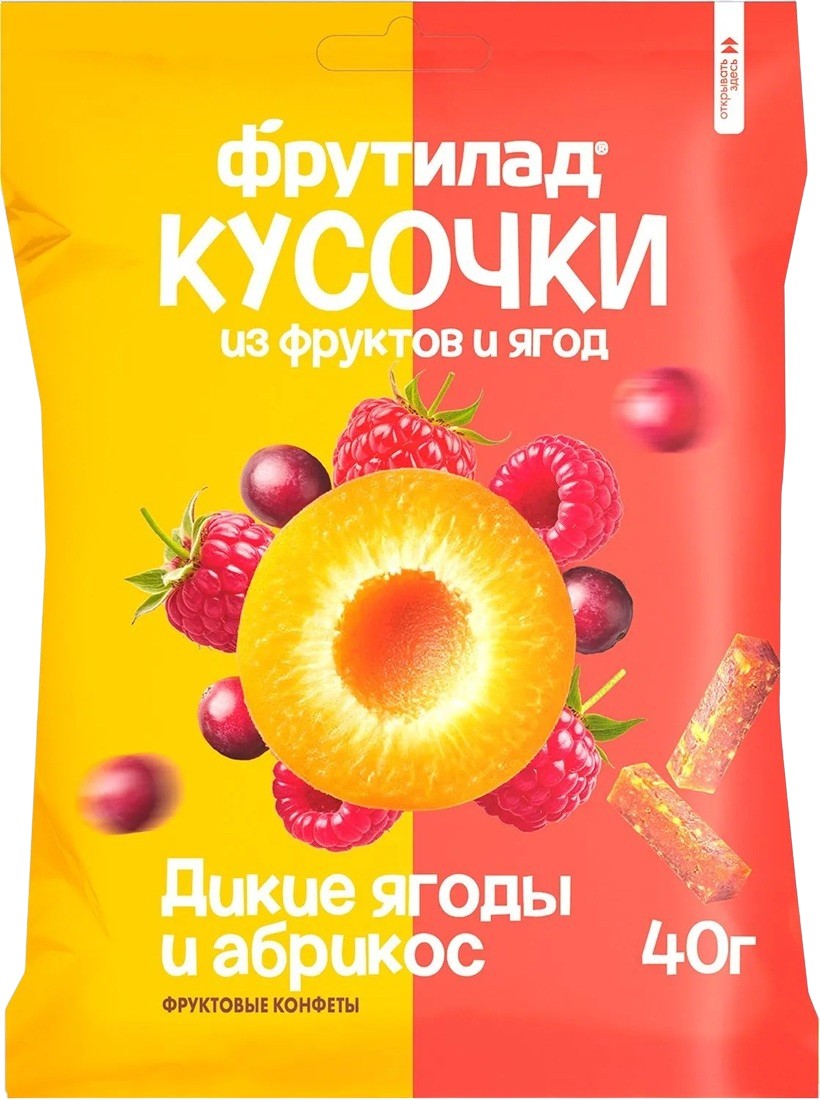 Фруктово-ягодные кусочки «Дикие ягоды и Абрикос» | Фрутилад