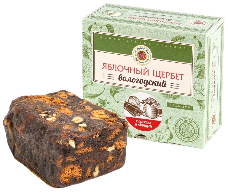 Яблочный щербет с грецким орехом и корицей | Вологодская мануфактура