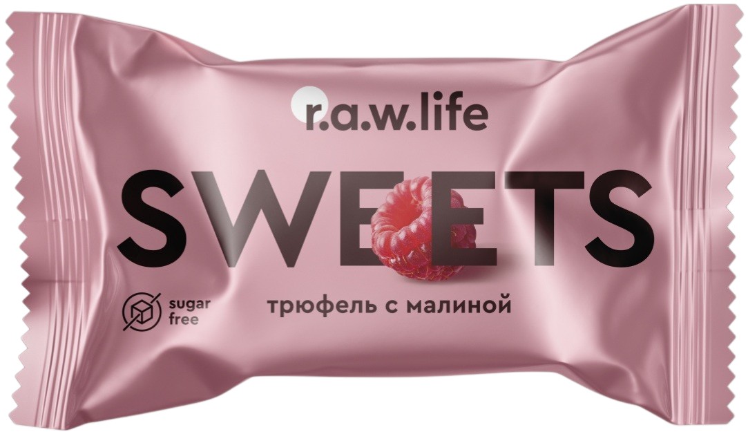 Конфета «Малиновый трюфель» | RAW LIFE