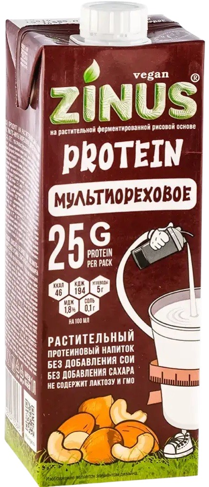 Молоко мультиореховое «Protein» | Zinus