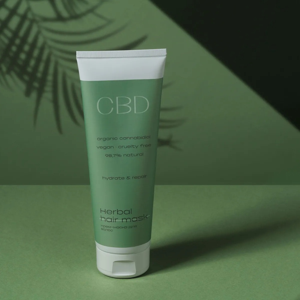 Крем-маска для поврежденных волос c CBD | Levrana