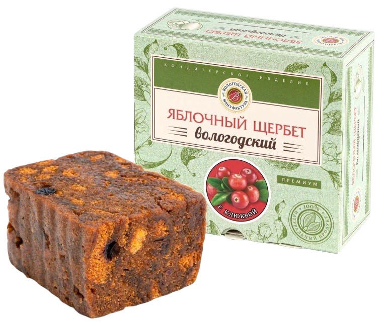 Яблочный щербет с клюквой | Вологодская мануфактура