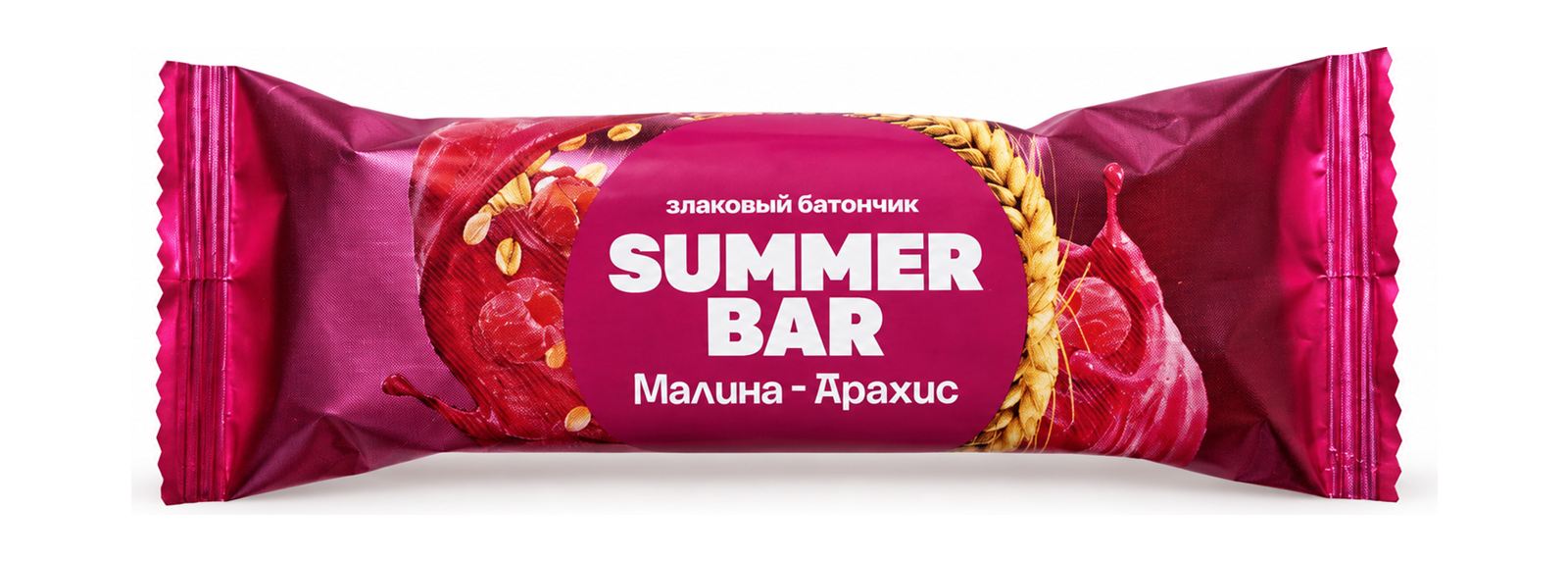 Батончик злаковый Малина Арахис Summer Bar 30 г