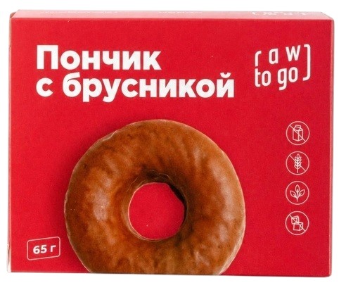 Пончик с брусникой | Raw to go