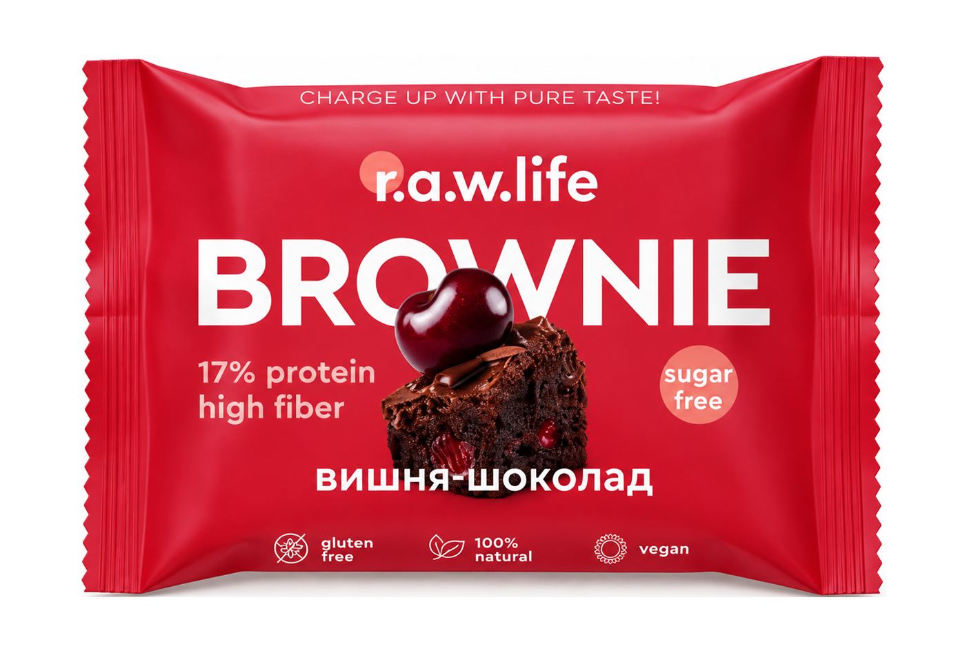 Брауни Вишня Шоколад RAW LIFE 40 г