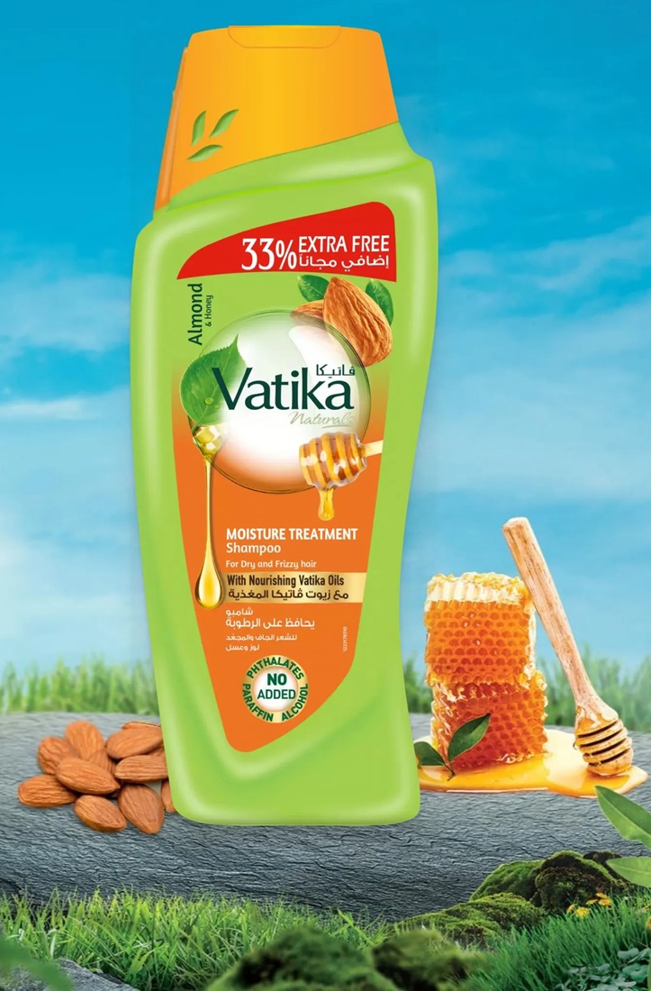 Шампунь увлажняющий для нормальных волос | Dabur Vatika 