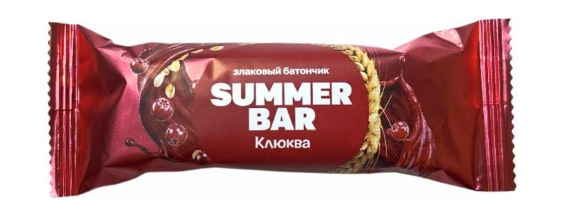 Батончик злаковый Клюква Summer Bar 30 г