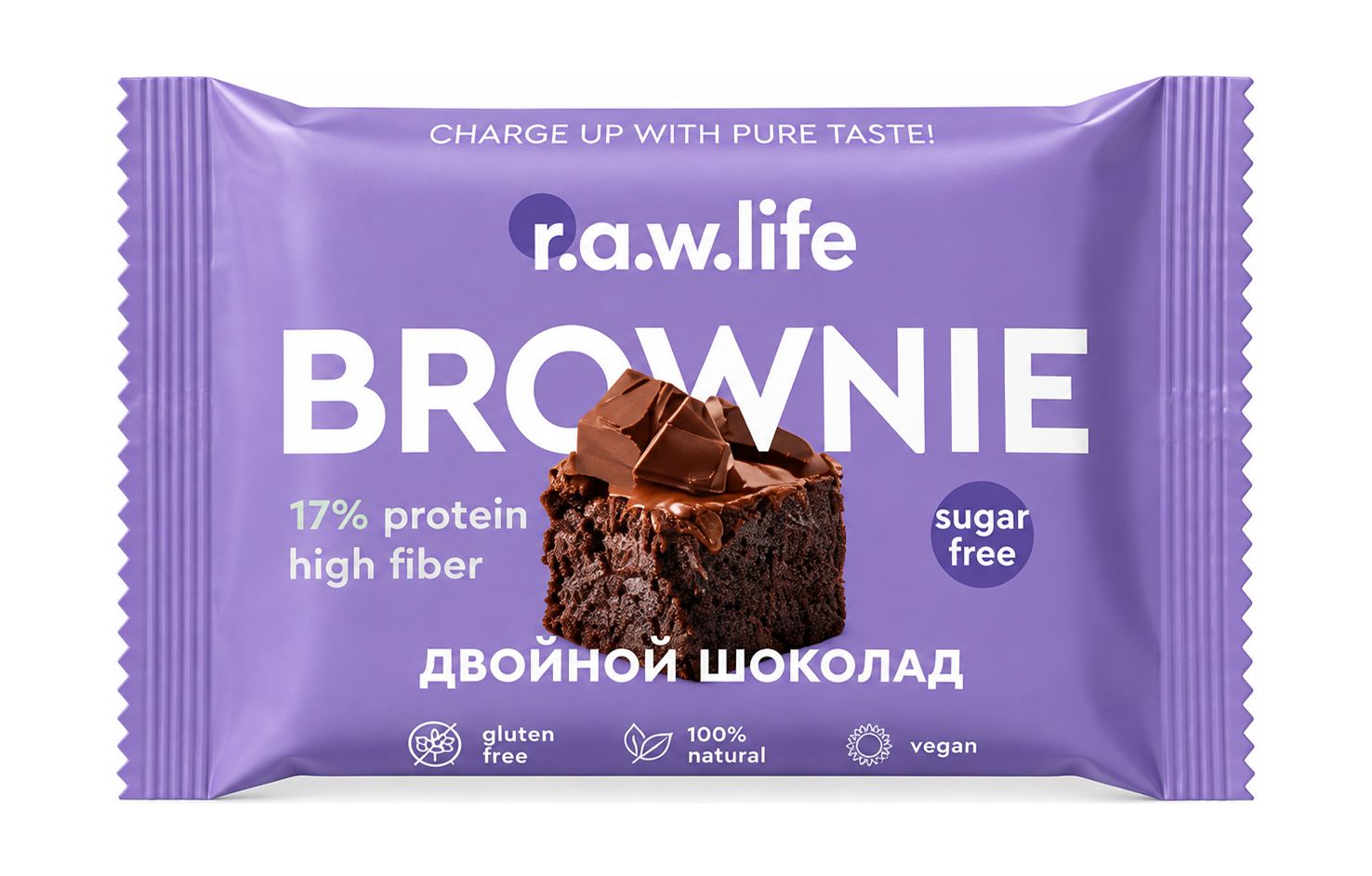 Брауни Двойной шоколад RAW LIFE 40 г