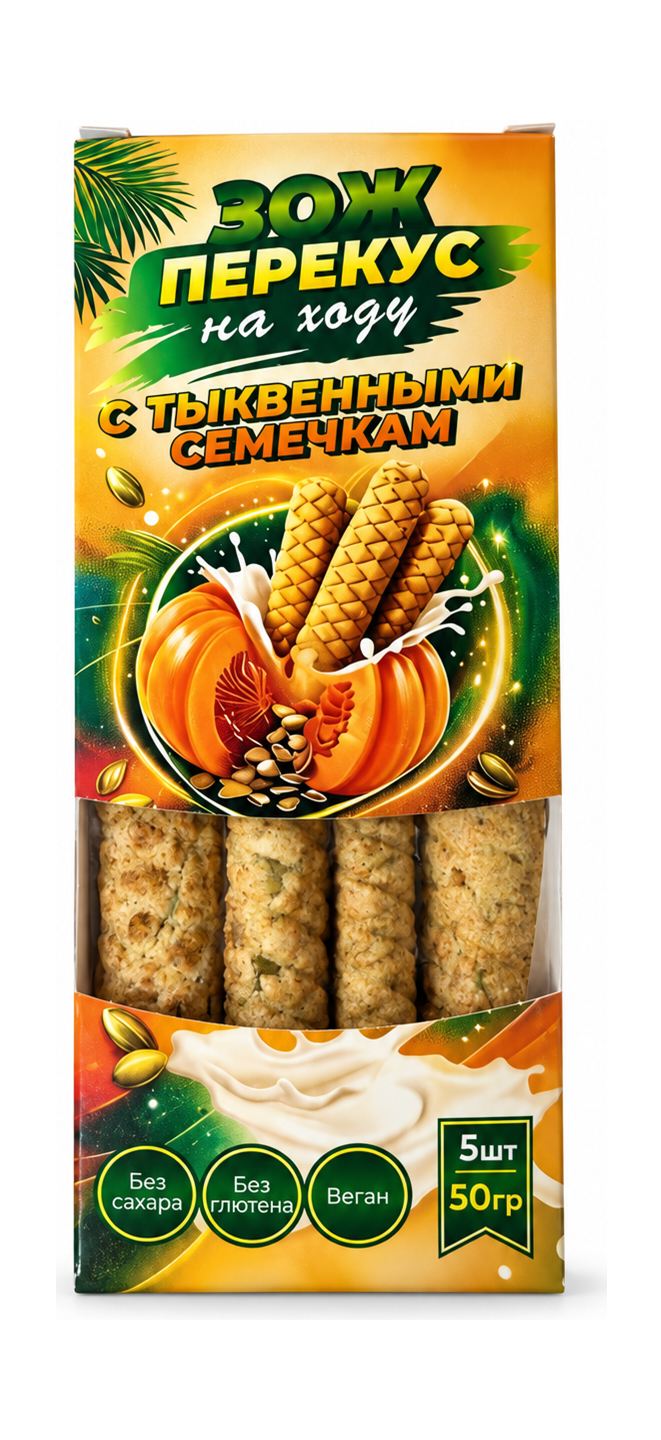 Перекус с тыквенными семечками GreenZlak 50 г