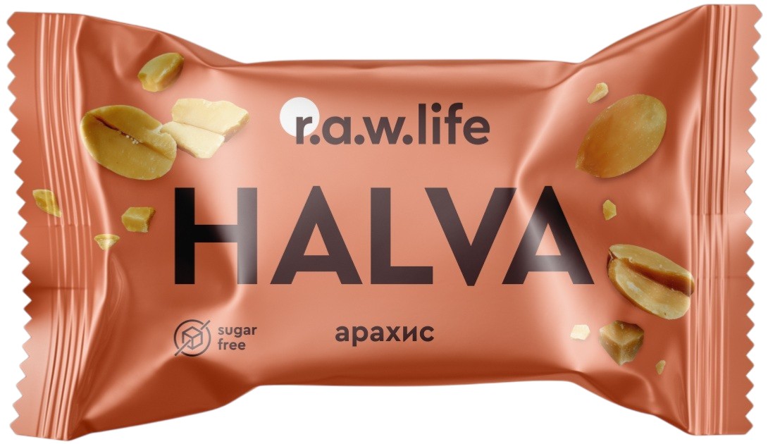 Конфета «Halva» с арахисом | RAW LIFE
