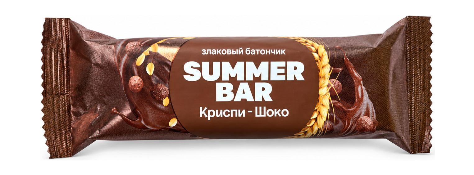 Батончик злаковый Криспи-шоко Summer Bar 30 г
