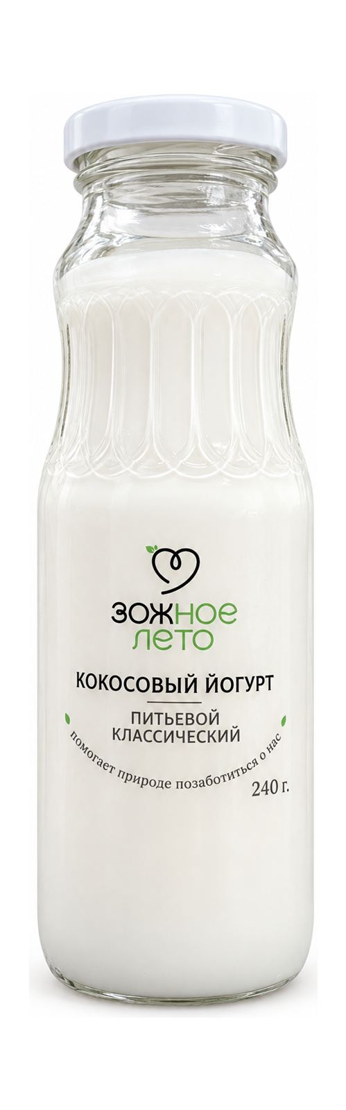Йогурт кокосовый питьевой классический | Зожное Лето